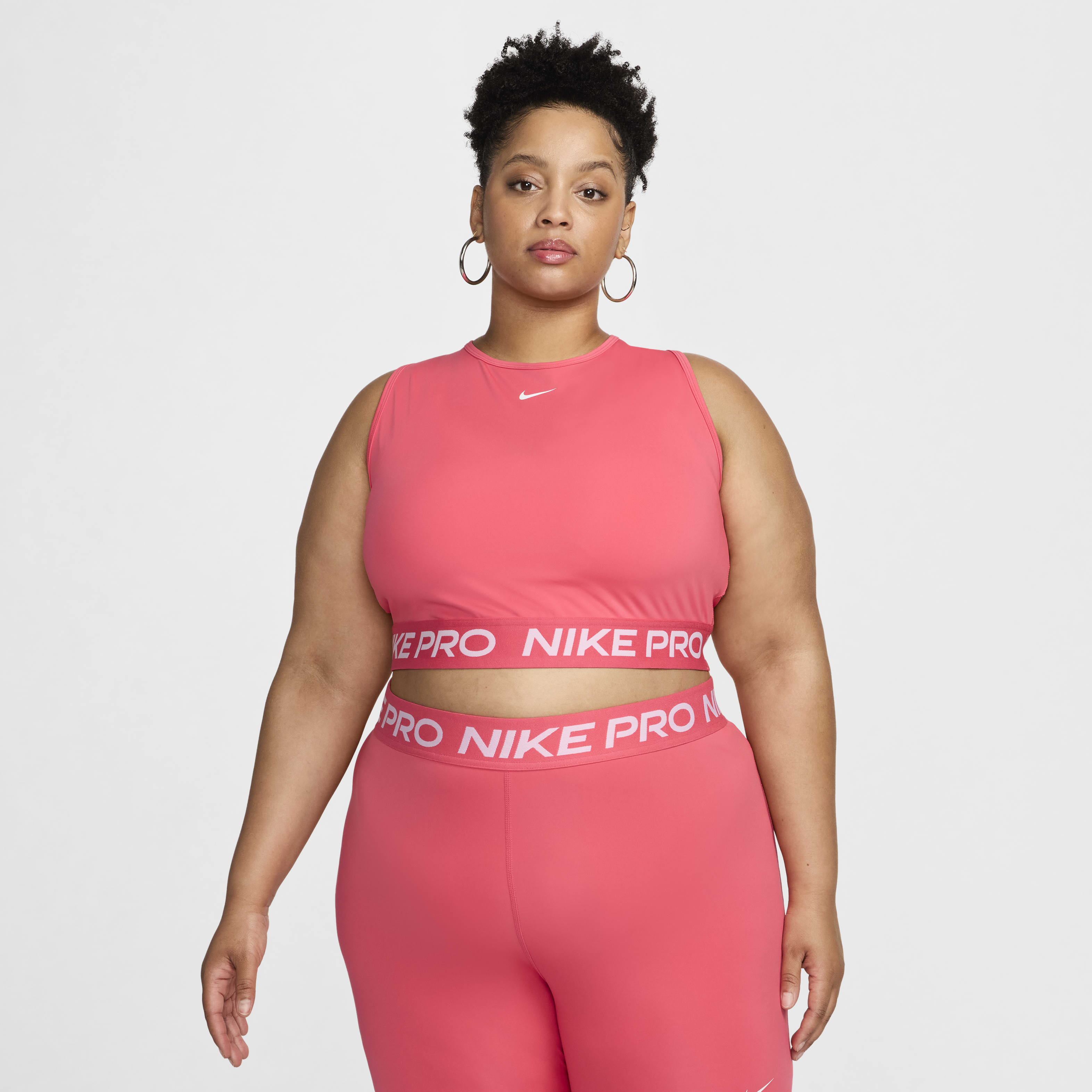 Nike Pro Women s Dri FIT Cropped Tank Top Plus Size The Summit at Fritz Farm